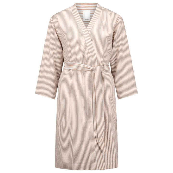 Morning Robe | Tencel | Rust Stripe | ML-Suzie Anderson Home