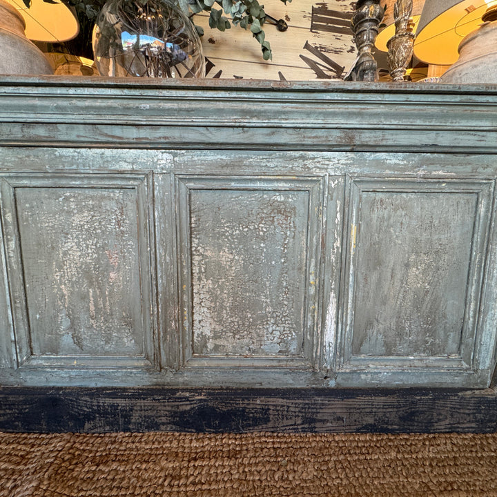 French Antique Painted Comptoir (Counter) | Circa 1900-Suzie Anderson Home