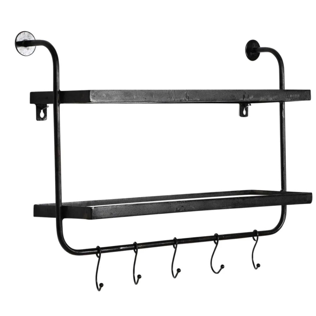 Nadia Shelf with Hooks-Suzie Anderson Home