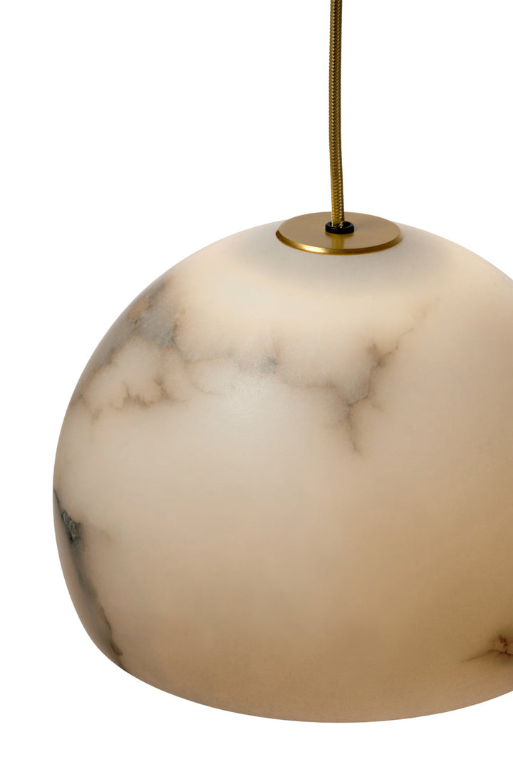 Neil Suspension Alabaster | 025 | Satin Gold | 1.7m max Cord Drop-Suzie Anderson Home