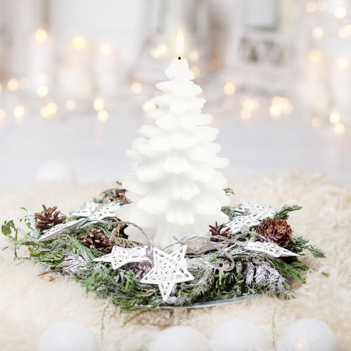 Nordic White Christmas Tree | Flameless Candle-Suzie Anderson Home