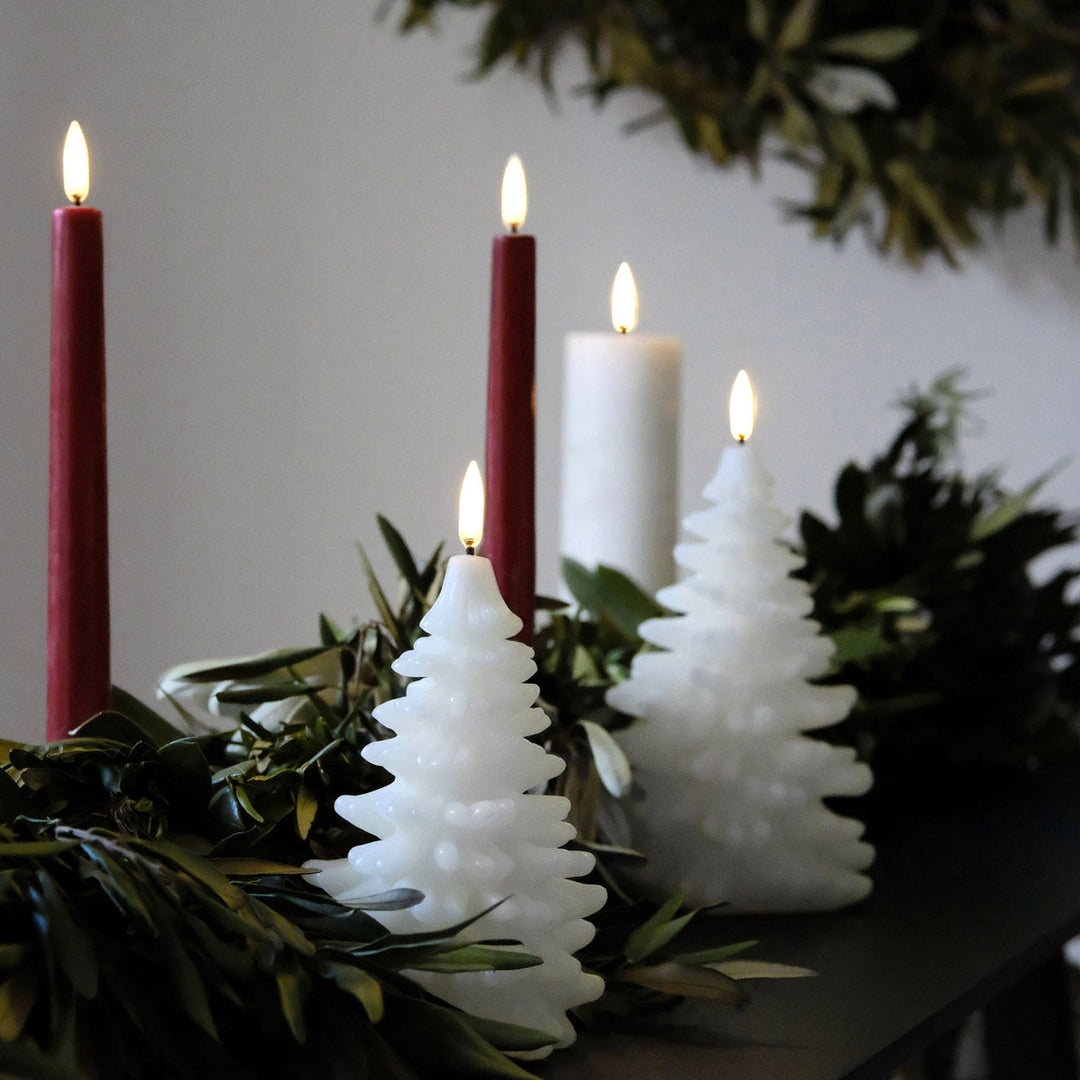 Nordic White Christmas Tree | Flameless Candle-Suzie Anderson Home