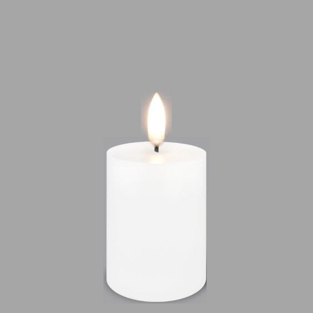 Nordic White Smooth | Mini Pillar Candle-Suzie Anderson Home