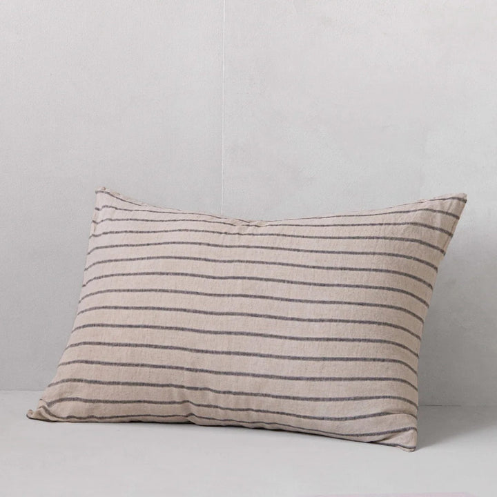 Basix Standard Pillowcase Big Stripe | Nox/Sabel