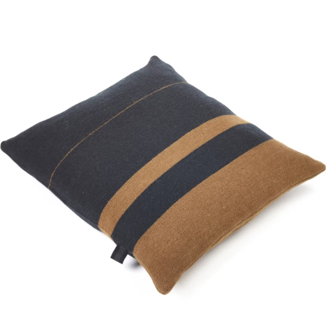 Libeco Linen Oscar Cushion Cover | Black Stripe | 63x63cm