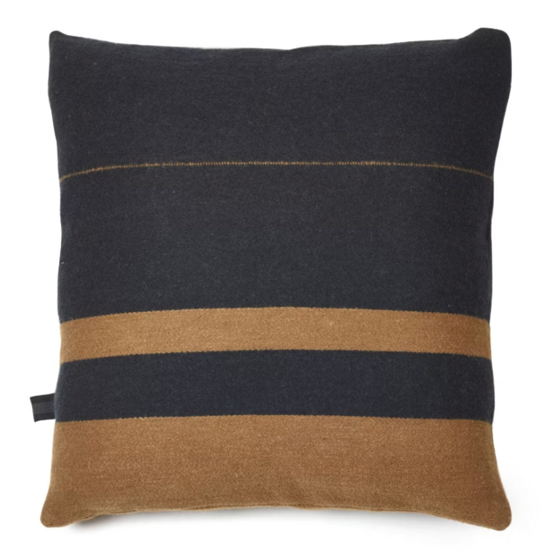 Libeco Linen Oscar Cushion Cover | Black Stripe | 63x63cm