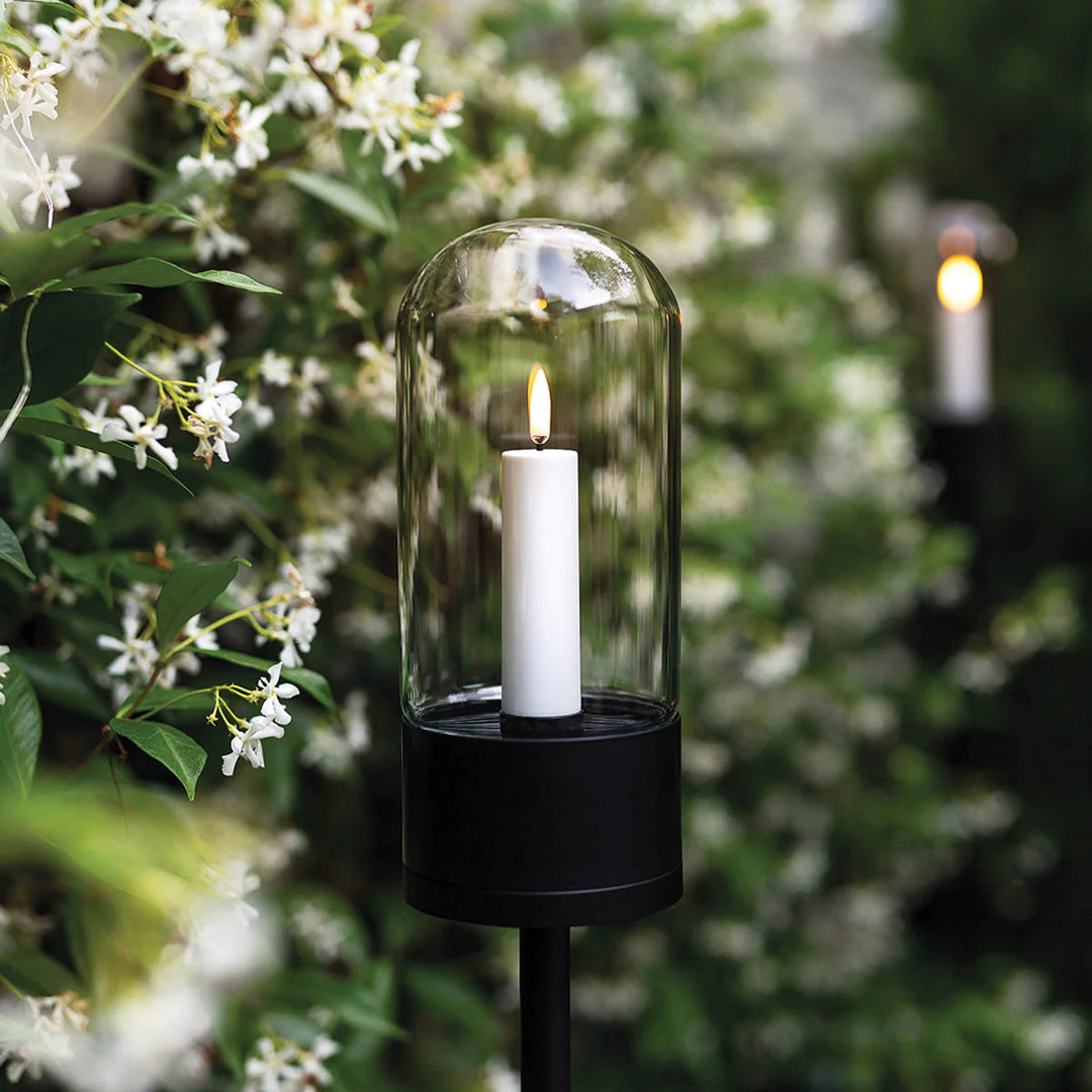 Outdoor Lantern | Glass Dome | Weather Resistant | Matte Black-Suzie Anderson Home