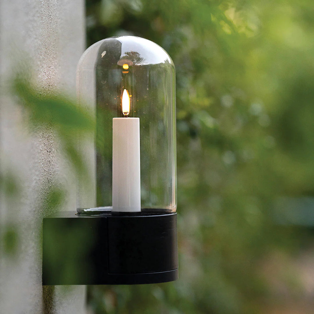 Outdoor Lantern | Glass Dome | Weather Resistant | Matte Black-Suzie Anderson Home