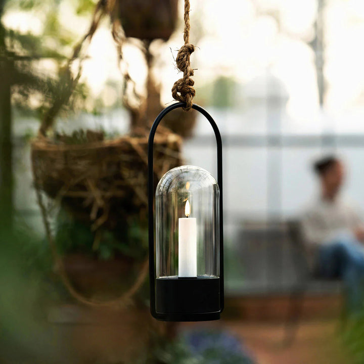 Outdoor Lantern | Glass Dome | Weather Resistant | Matte Black-Suzie Anderson Home