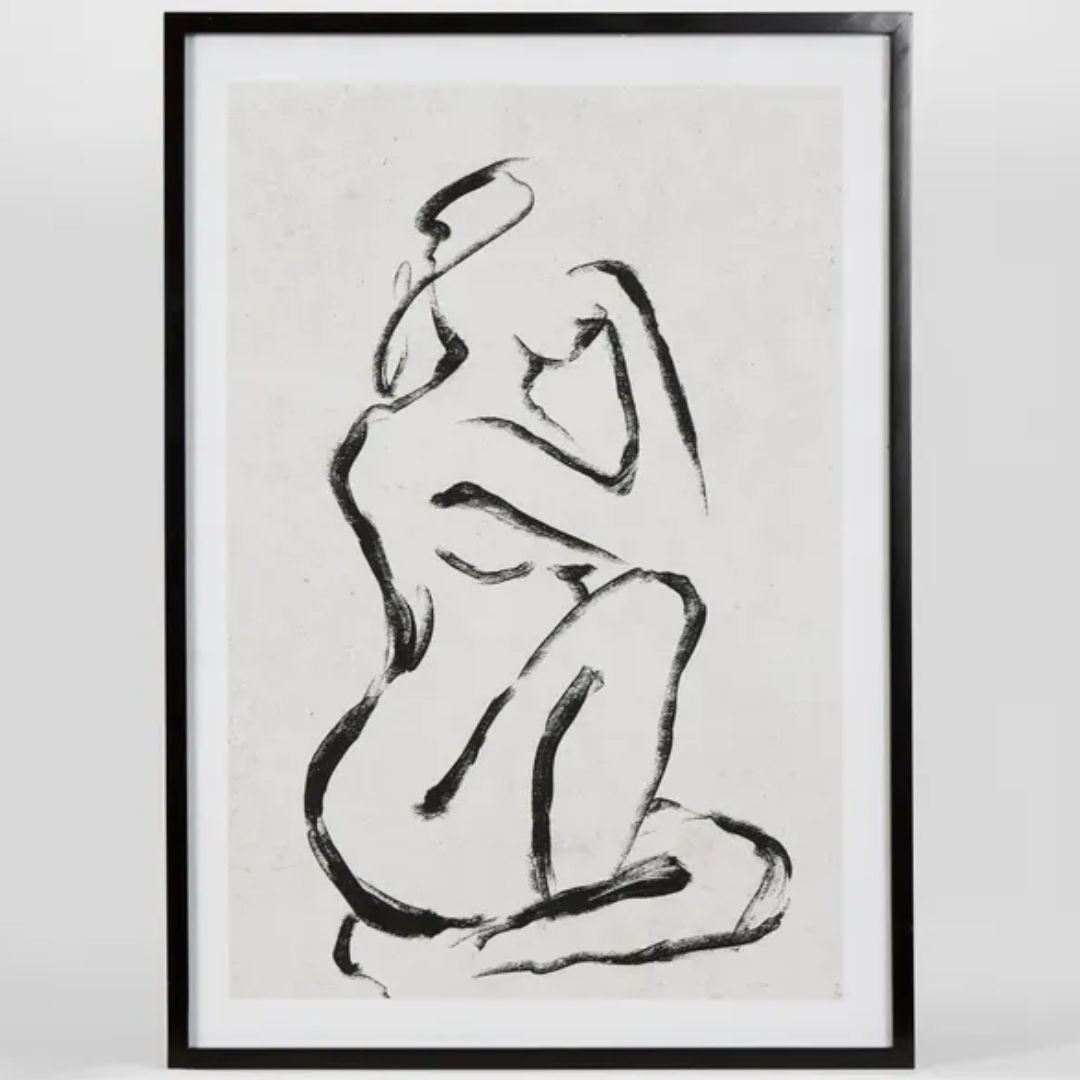 Female Silhouette Wall Art 70 x 100cm | B