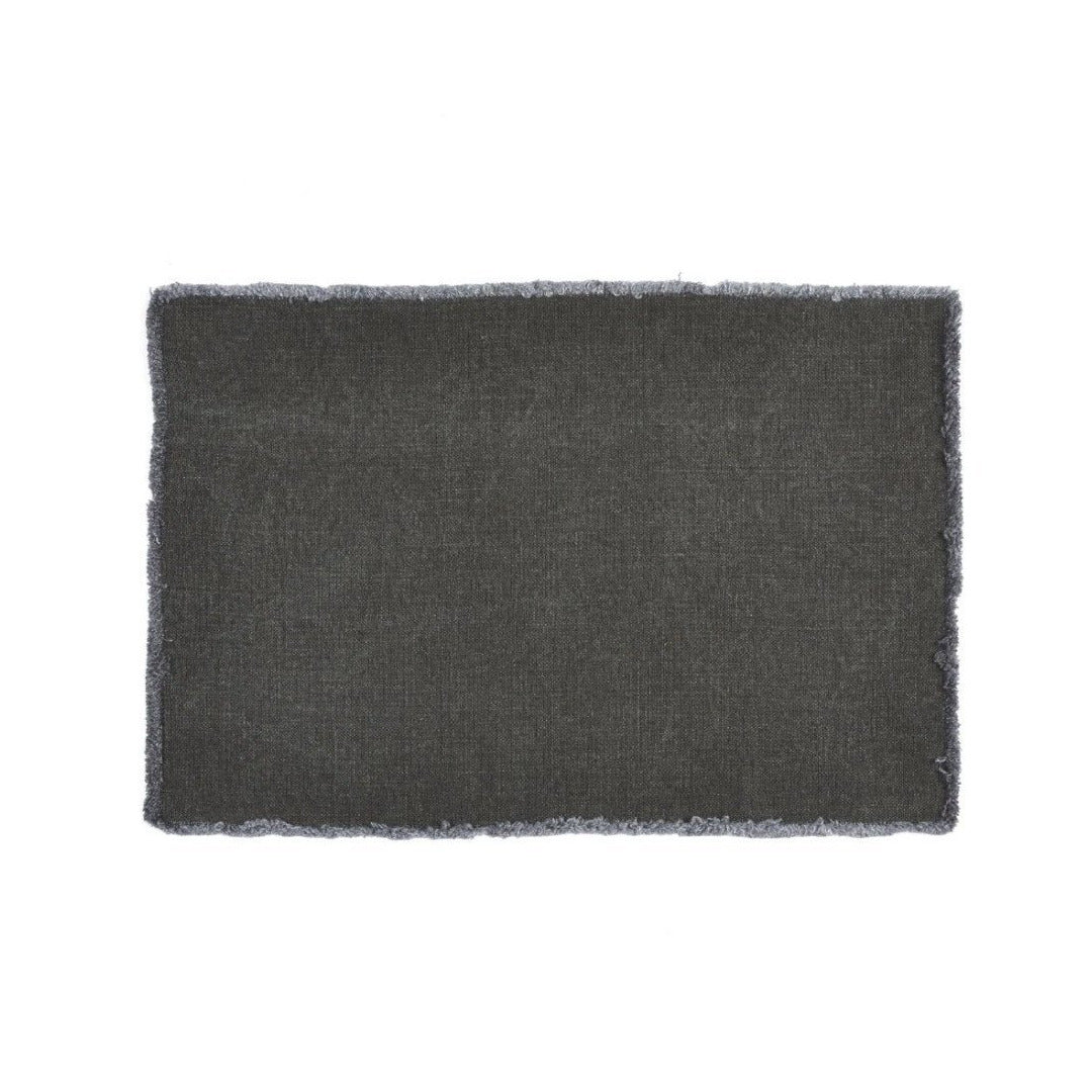 Pacific Belgian Linen Placemat | Militaire-Suzie Anderson Home