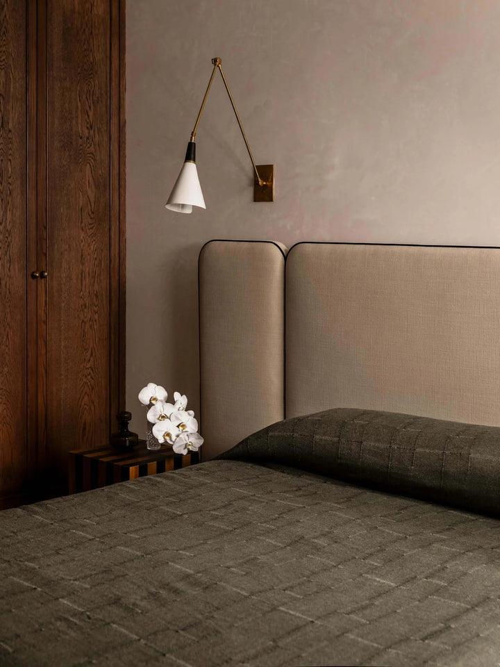 Palermo | French Linen Bedcover | Olive | 240 x 260cm-Suzie Anderson Home