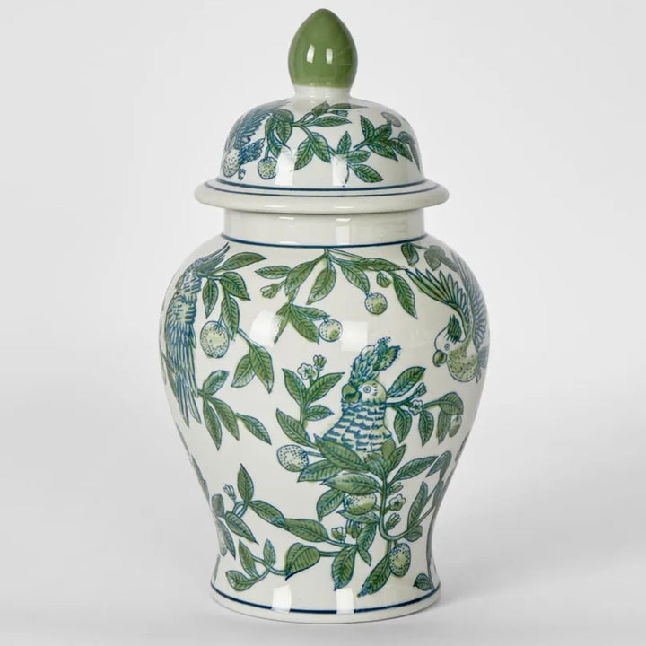 Meadow Parrot Ginger Jar | Small H31cm