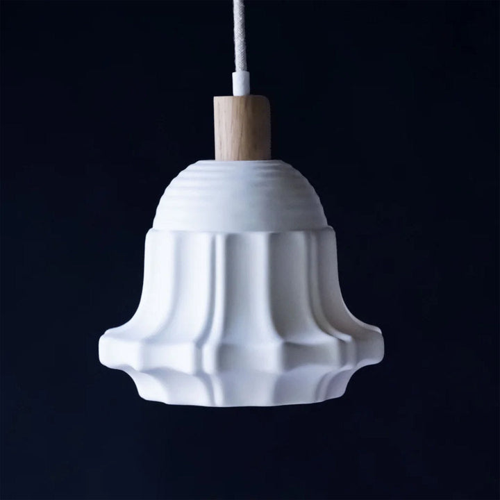 Philomena | Porcelain Pendant Light w Domino Rosette #7 Ceiling Rose-Suzie Anderson Home