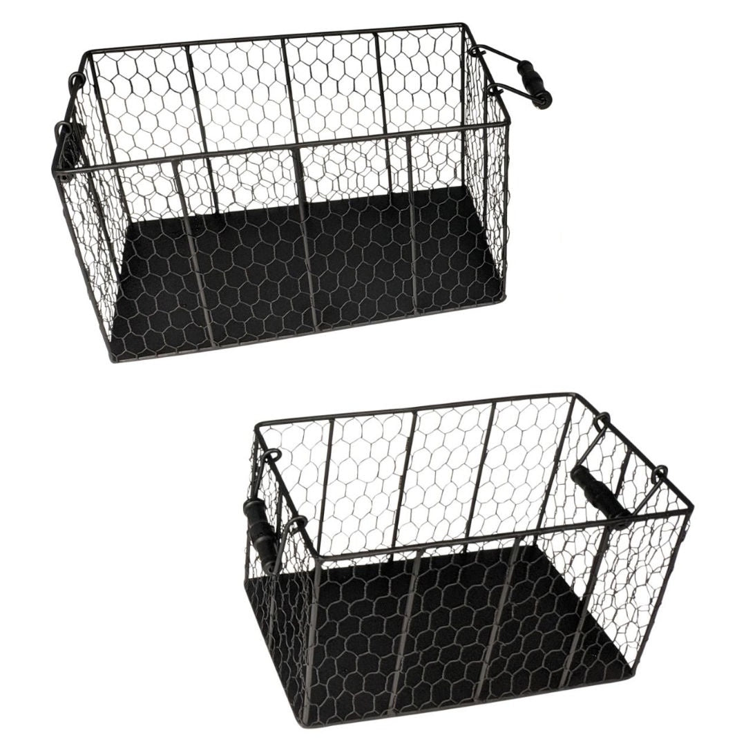 Picardy Wire Baskets | Set of 2-Suzie Anderson Home