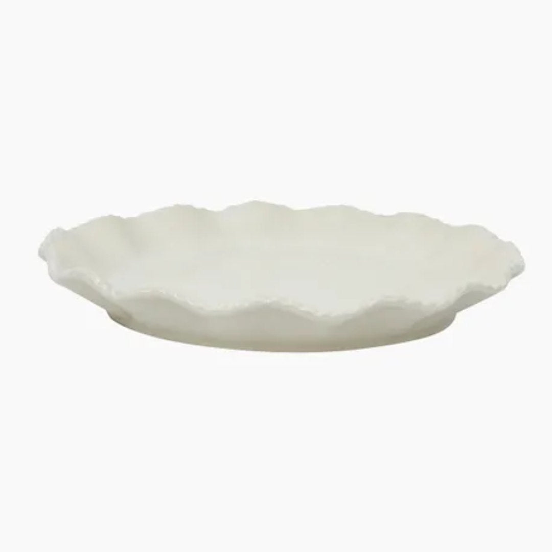 Scallopia Rope Ceramic Dessert Plate-Suzie Anderson Home