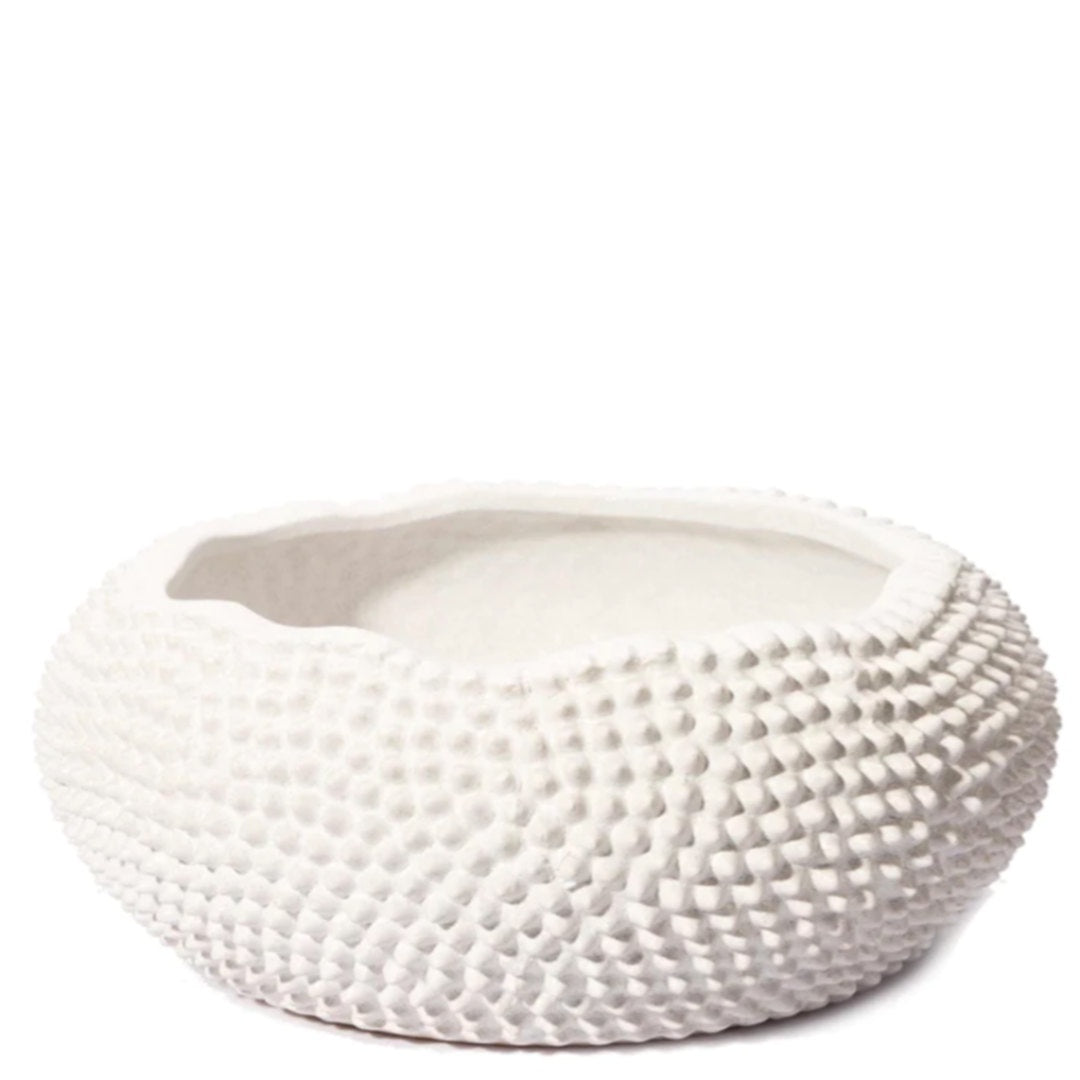 Porci Studded White Ceramic Vase | Medium-Suzie Anderson Home
