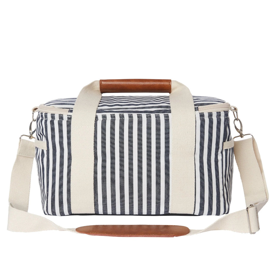 Premium Cooler Bag | Laurens Navy Stripe | W32 x D22 x H20cm-Suzie Anderson Home