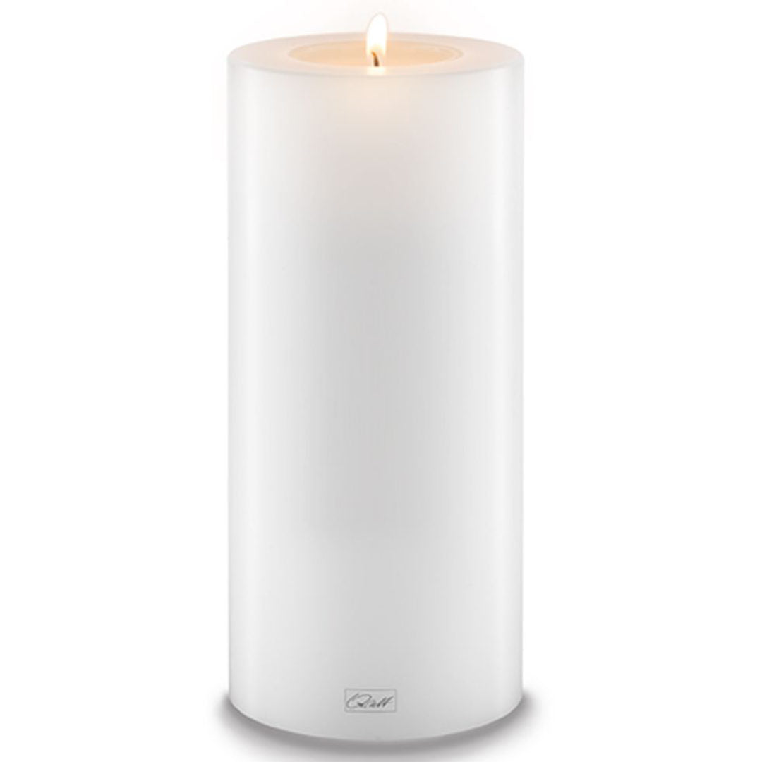 White Pillar Candleholder | 12cm Diameter-Suzie Anderson Home