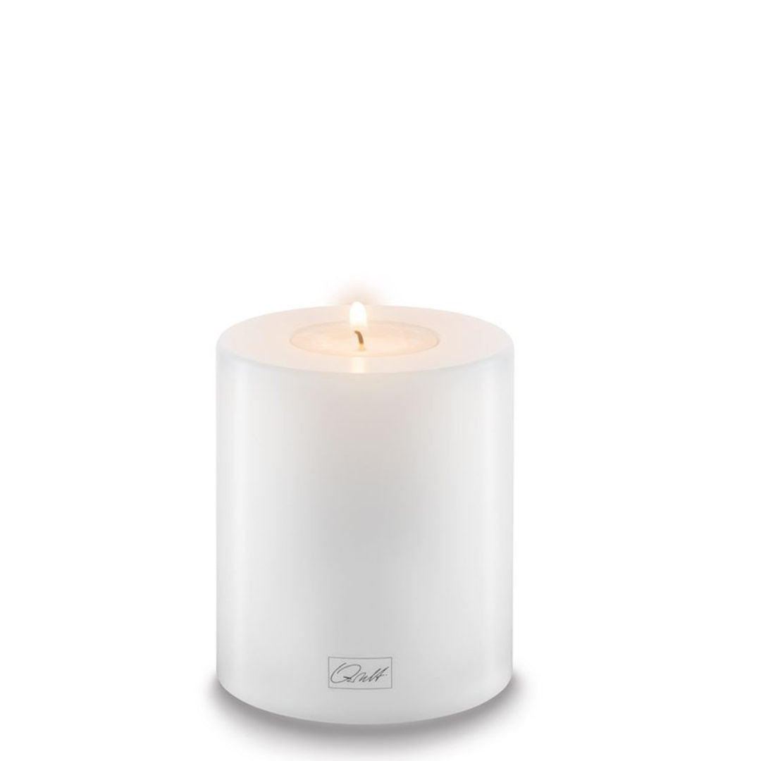 White Pillar Candleholder | 8cm Diameter-Suzie Anderson Home