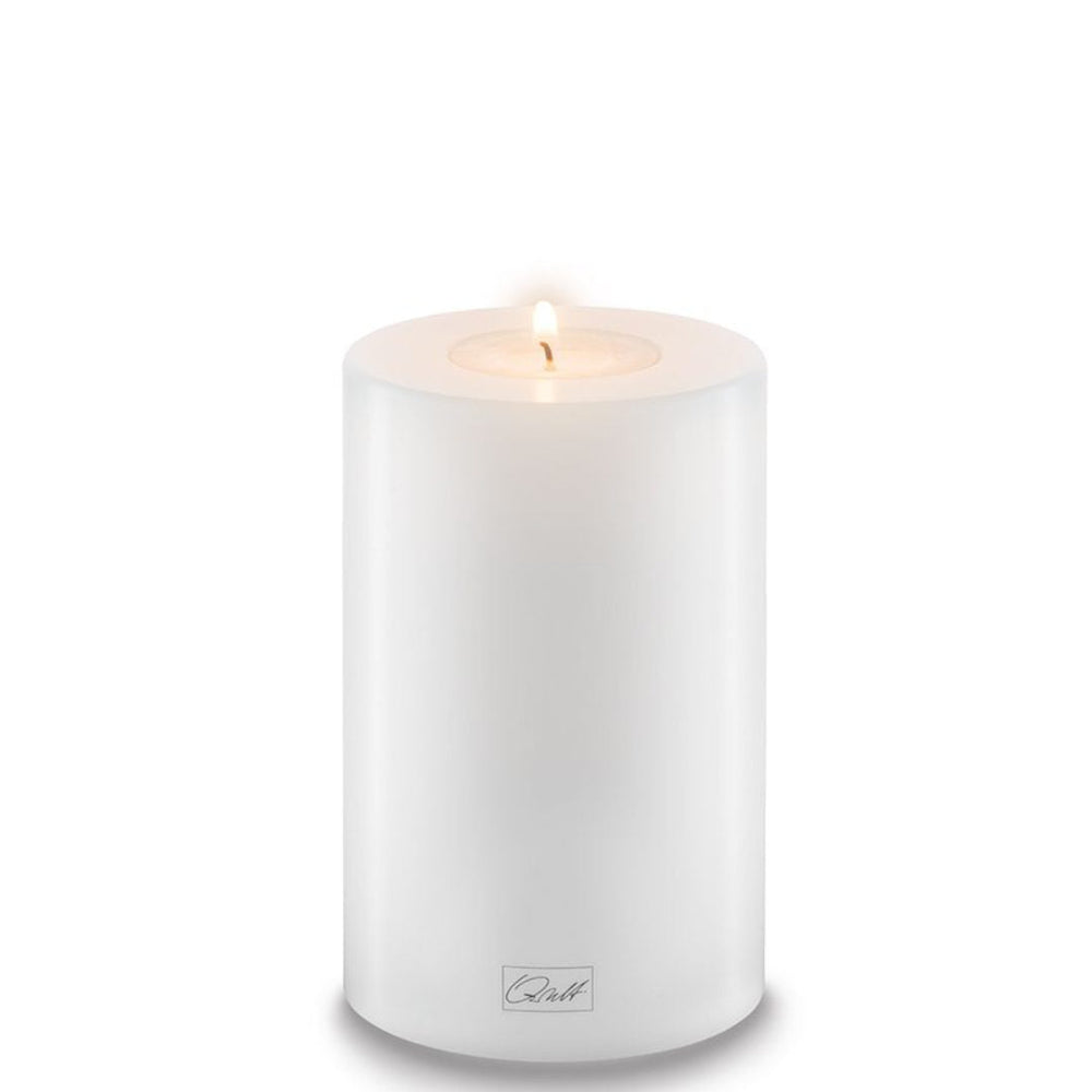 White Pillar Candleholder | 8cm Diameter-Suzie Anderson Home