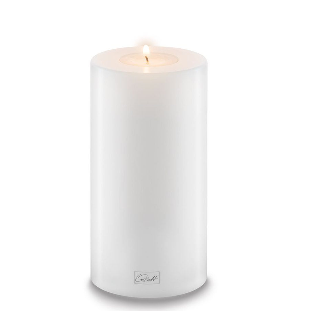 White Pillar Candleholder | 8cm Diameter-Suzie Anderson Home