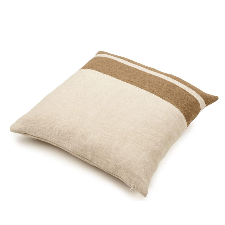 Libeco Linen Railroad Stripe Belgian Linen Cushion Cover | 50x50cm