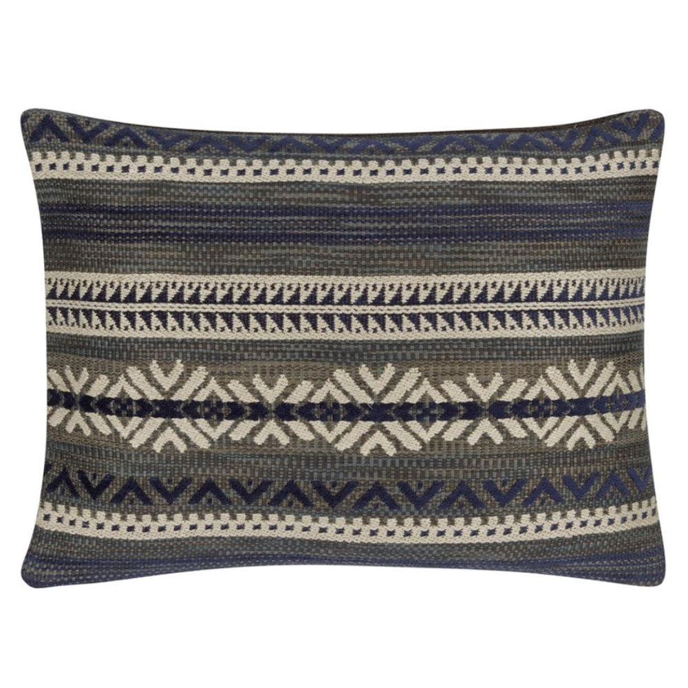 Ralph Lauren Mountain Pass Stripe Winter Cushion with Feather Insert | 60x45cm-Suzie Anderson Home