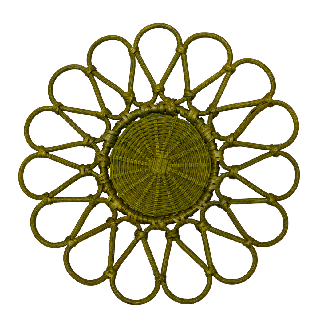 Rattan Placemat | Bahamas Green-Suzie Anderson Home