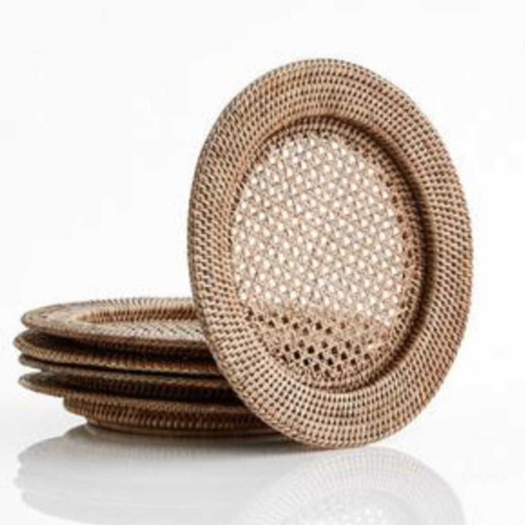 Rattan Underplate | Old Grey-Suzie Anderson Home