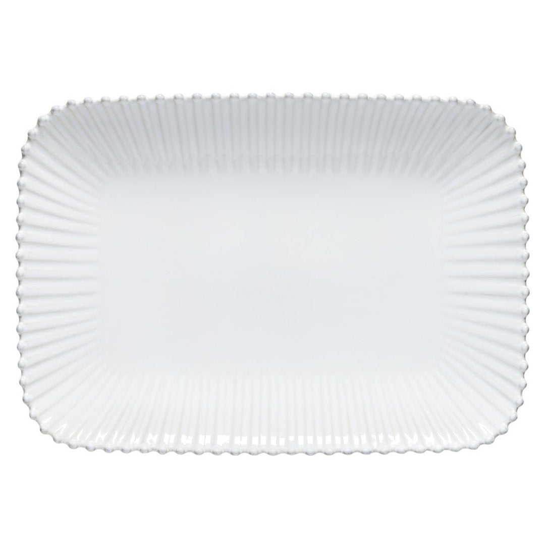 Rectangular Platter | Pearl | Made in Portugal | White | 40cm-Suzie Anderson Home