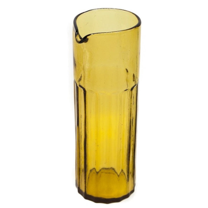 Reed Carafe | Hand Pressed Recycled Glass | Amber-Suzie Anderson Home