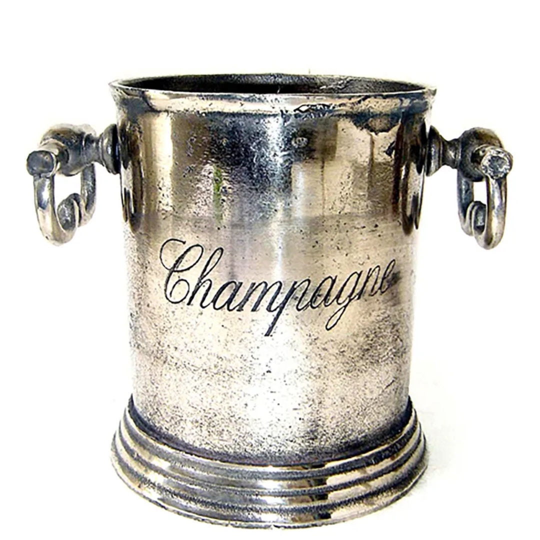 Round Champagne Ice Bucket | Silver-Suzie Anderson Home