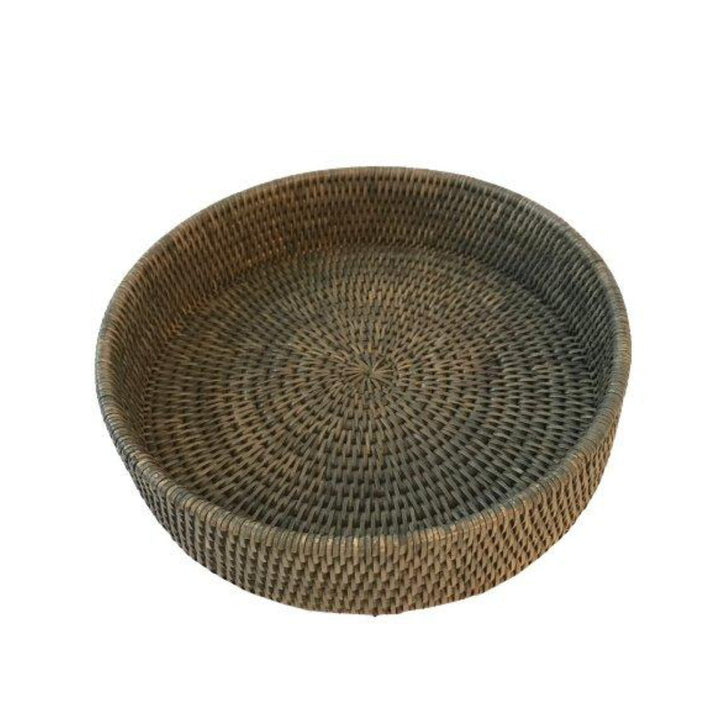 Round Rattan Tray | Old Grey-Suzie Anderson Home