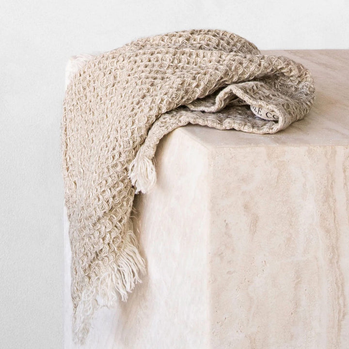 Waffle Face Towel | Sable