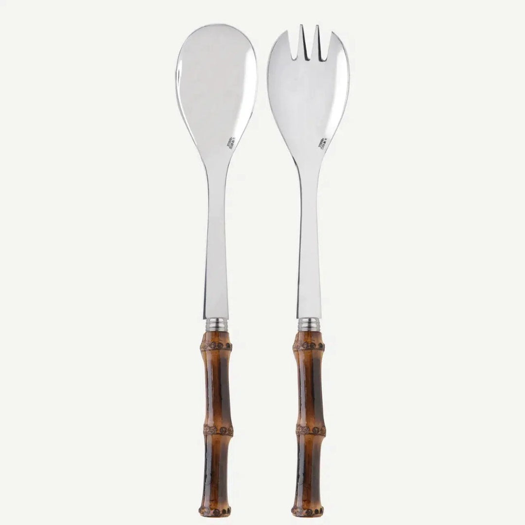 Sabre | Panda | Dark Bamboo | Salad Set 2pc-Suzie Anderson Home