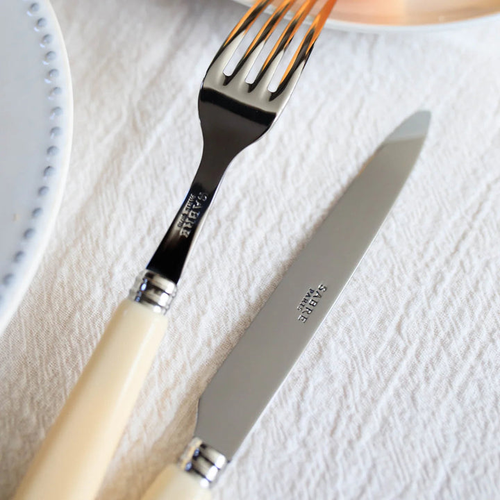 Sabre | Pop Unis | Ivory | 4pc Dinner Fork, Dinner Knife, Soup Spoon, Teaspoon-Suzie Anderson Home