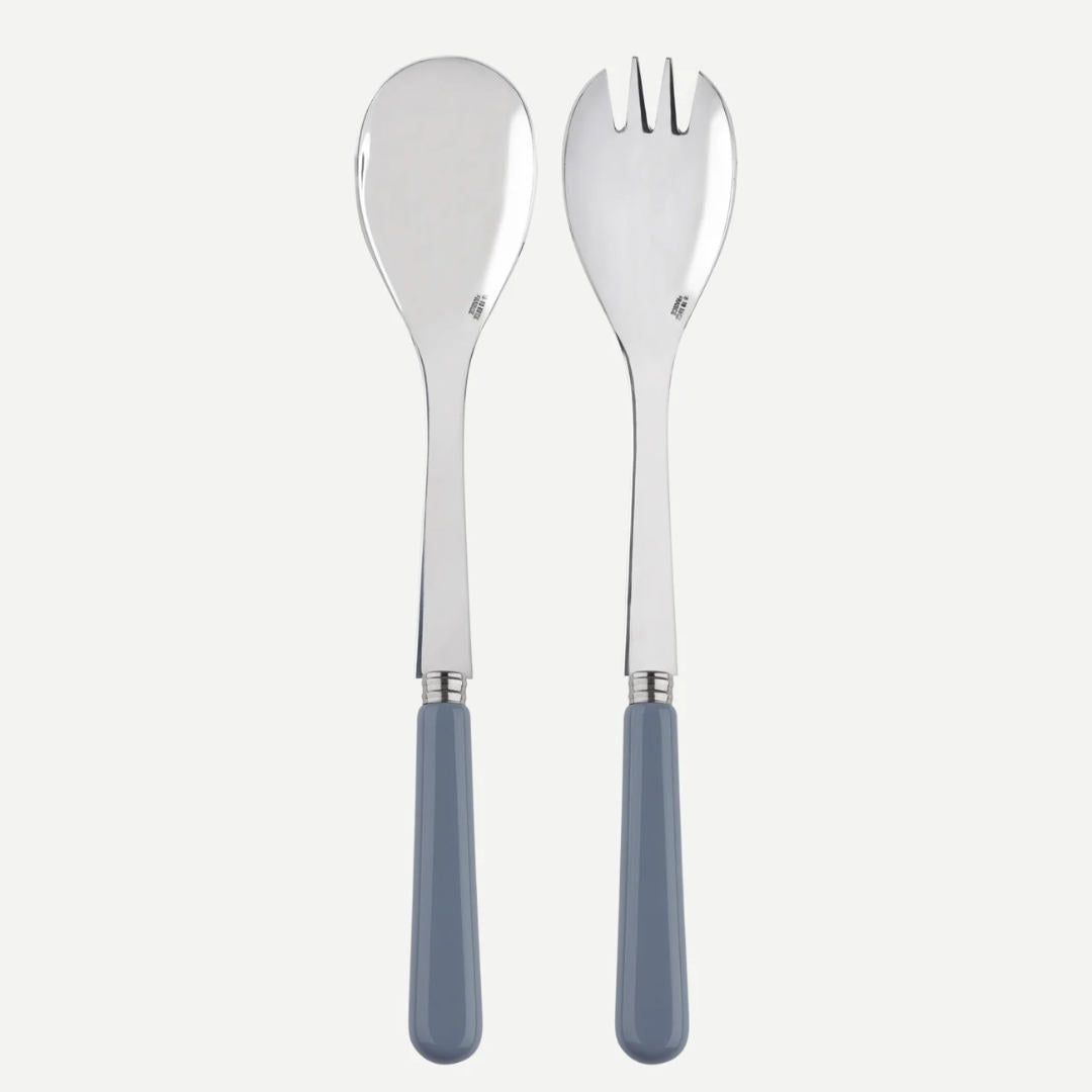 Sabre | Pop Unis | Light Gray | Salad Server 2pc-Suzie Anderson Home