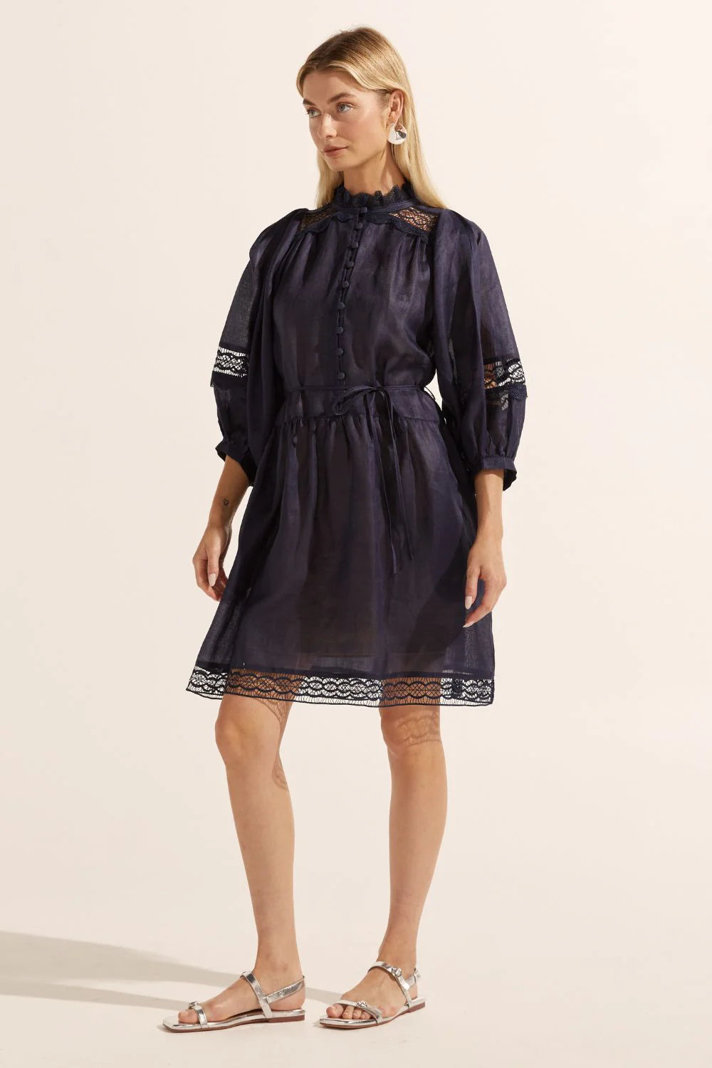 Zoe | Salute Dress | Indigo