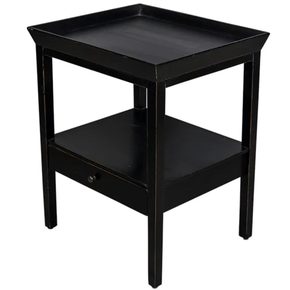 Santorini Bedside Table | Black-Suzie Anderson Home