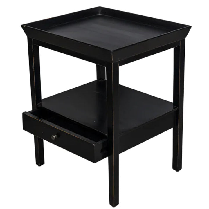 Santorini Bedside Table | Black-Suzie Anderson Home