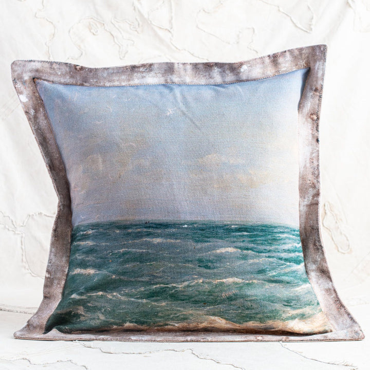 Swarm Canvas Cushion Cover | Sea | 55 x 55cm-Suzie Anderson Home