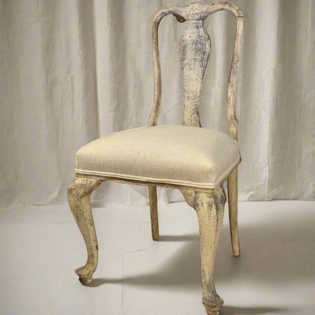 SET OF 6 | Italian Gustavian Style Dining Chairs | Re-sprung and Padded-Suzie Anderson Home