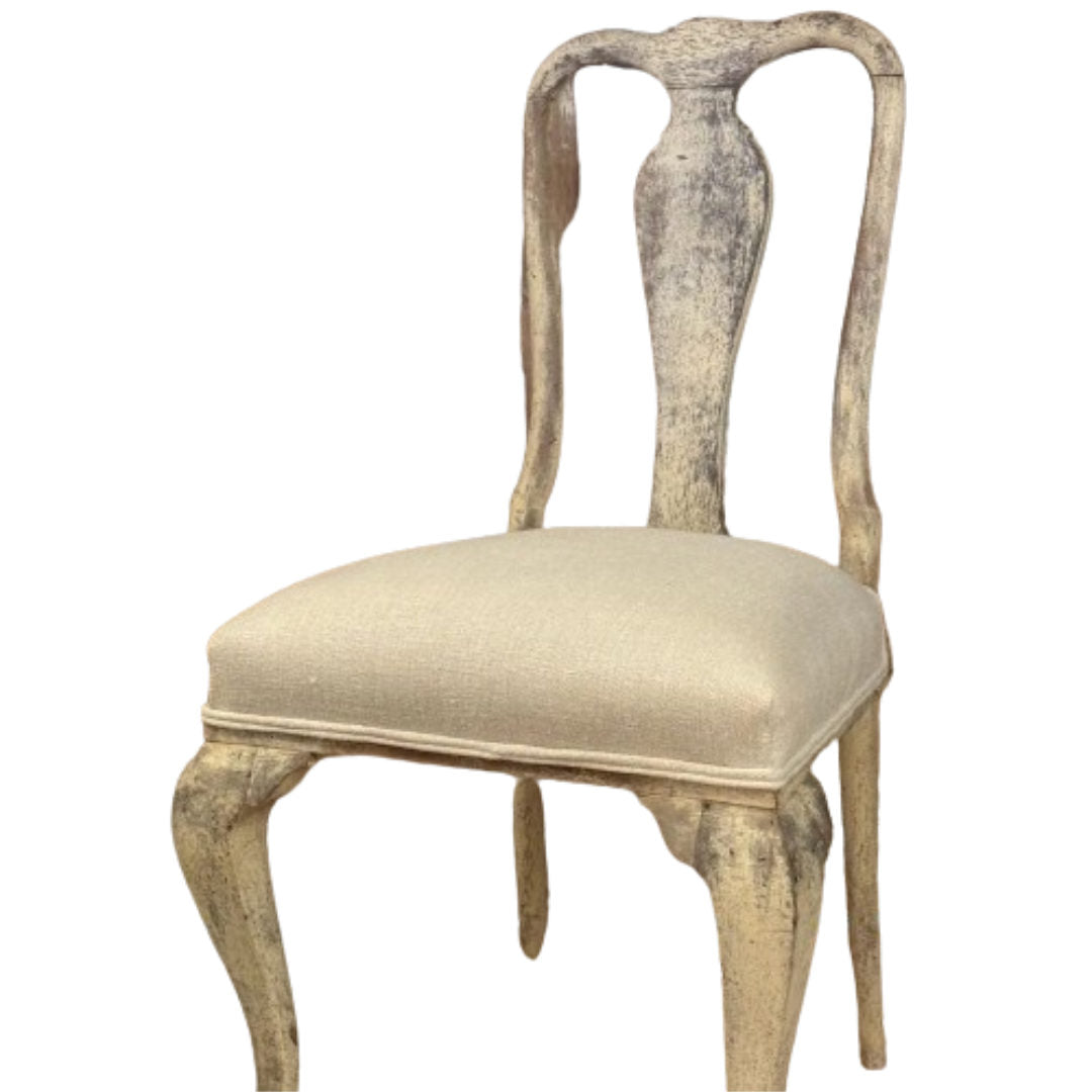 SET OF 6 | Italian Gustavian Style Dining Chairs | Re-sprung and Padded-Suzie Anderson Home