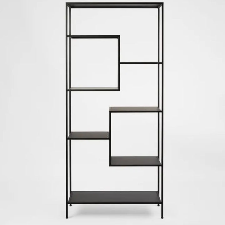 Kurraba Shelving Unit | Black | W91 x D40 x H200cm-Suzie Anderson Home