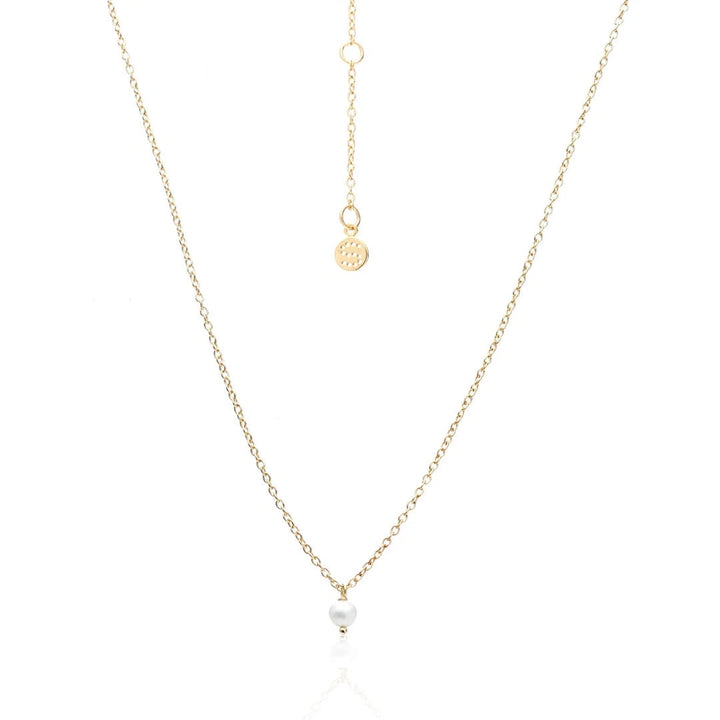 Silk & Steel | Mini Pearl Necklace | Gold Plated-Suzie Anderson Home