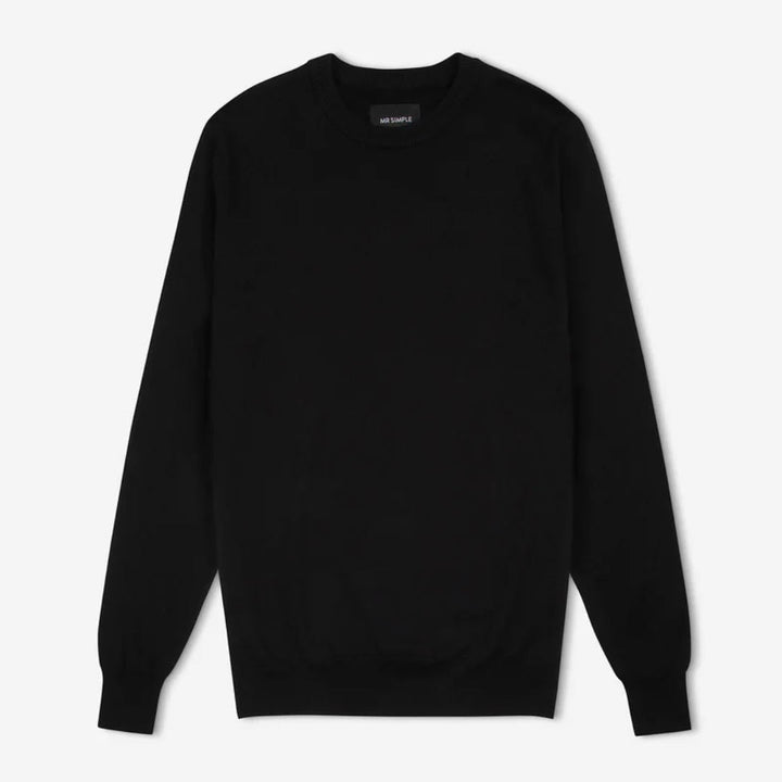 Simple | Everyday Crew Knit | Black-Suzie Anderson Home