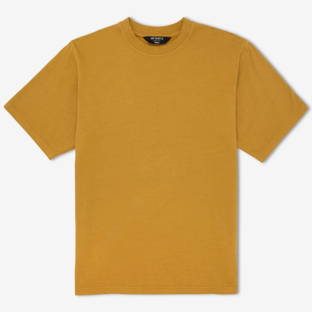 Simple | Heavy Weight T-shirt | Golden Olive-Suzie Anderson Home