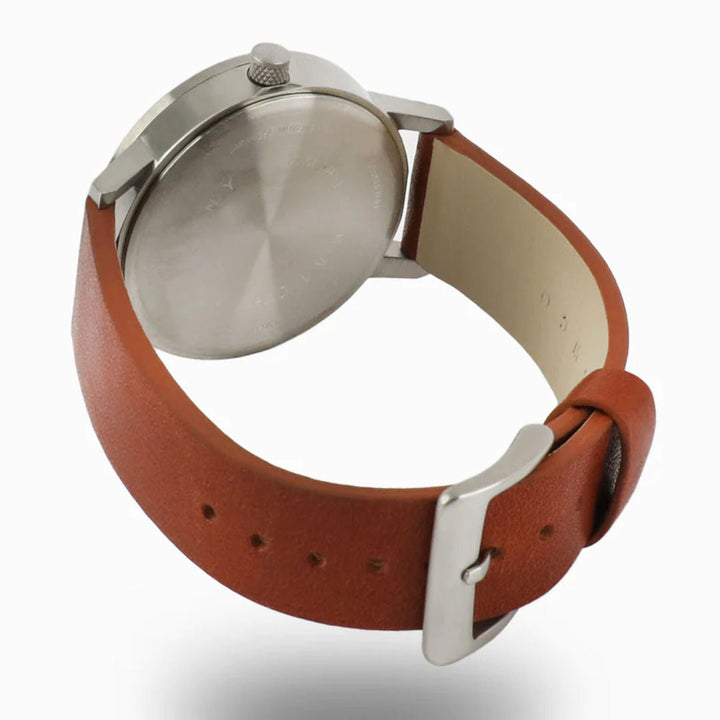 Simple | Kent 42mm Watch | Miyota Movement | Silver/White/Tan-Suzie Anderson Home