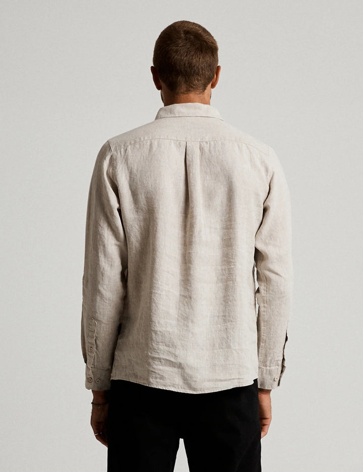 Simple | Linen Long Sleeve Shirt | Natural-Suzie Anderson Home